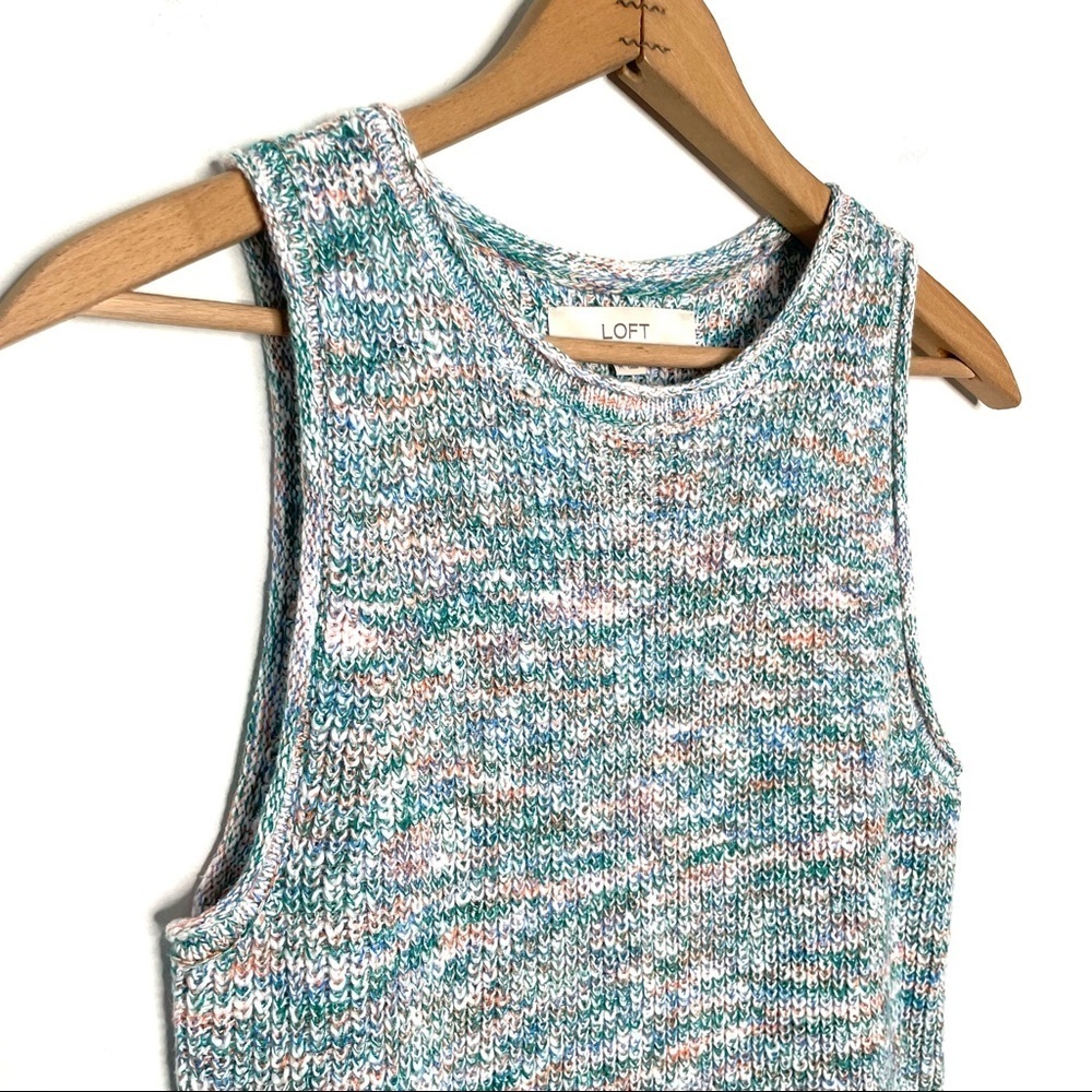 Loft | Spacedye Sweater Tank Top - Picture 5 of 8